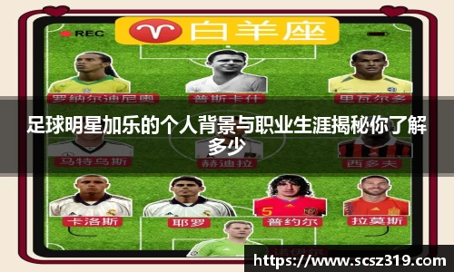 足球明星加乐的个人背景与职业生涯揭秘你了解多少